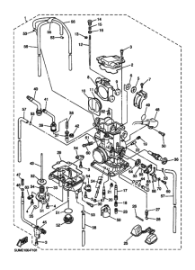 WR250F Carburetor assy