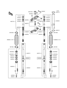 KMX125 Передняя вилка