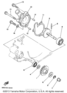 YZ125A Водяной насос