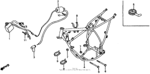 CR60R Frame + ignition coil 83