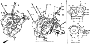 VT750CD Картер двигателя
