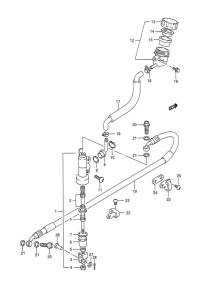 RM250 Задний тормозной цилиндр