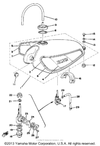 DT125E Топливный бак