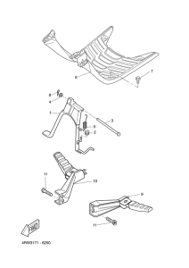 CW50 Stand. footrest