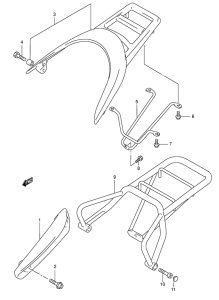 AN125 Багажник