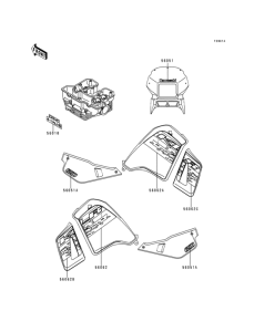 KL650 Decals(green)(kl650-a13)