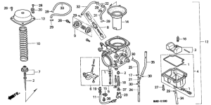 NX650 Carburetor assy