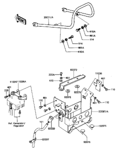 KZ440 Ящик аккумуляторной батареи