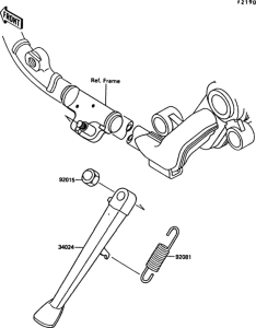 VN1500 Подножка