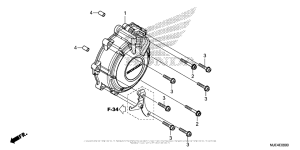 CBR650F Крышка генератора