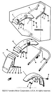 XS650SE Front fender-rear fender