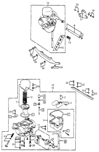 CB400 Карбюратор
