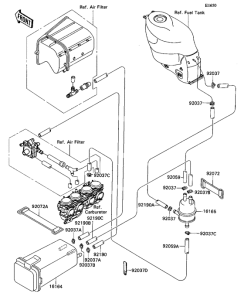 ZX1100 Адсорбер с активированным углем в сборе
