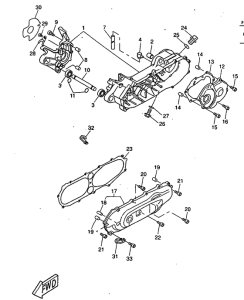 CW50RS Картер двигателя