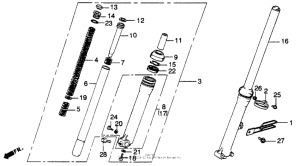 XL250S Front fork 78-79