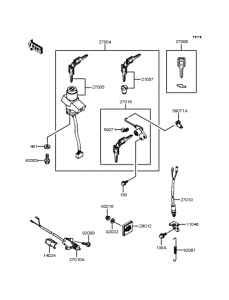 ZX250 Замок зажигания
