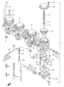 GSX750 Carburetor assy