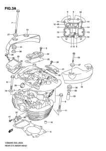 VZ800 Задняя головка цилиндров
