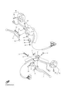 XVS1100A Interruptor de manillar&palanc