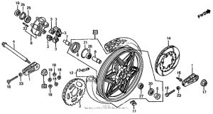  Переднее колесо