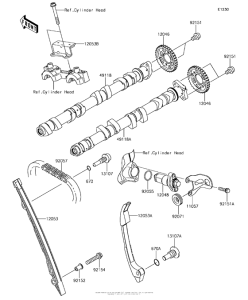 ZX1000 Распред вал