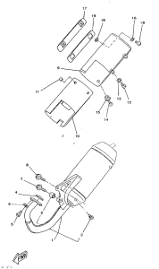 YA50R Выхлопная система