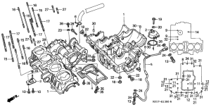 CBX750P2 Картер двигателя