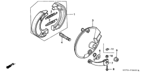 XR70R Передний тормоз