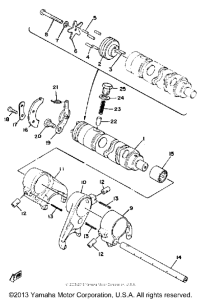 XS650SH Копирный вал