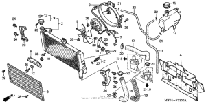 GL1500CF Радиатор