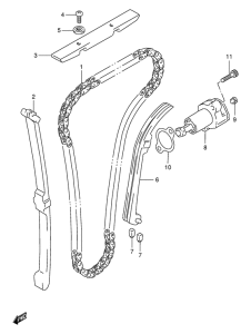 GSX400 Держатель направляющей