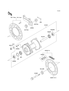  Задняя ступица колеса