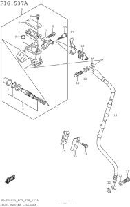 RM-Z250 Главный тормозной цилиндр