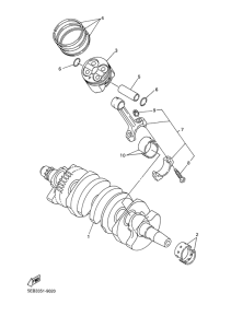YZF-R6 Коленчатый вал и поршни