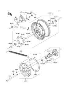 VN2000 Заднее колесо / цепь