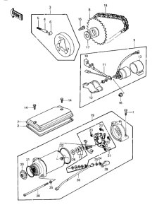 KZ1000 Starter motor / starter clutch