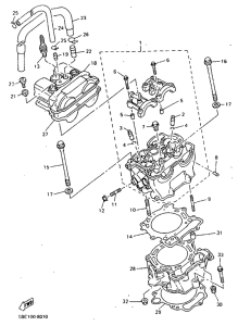 WR400F Цилиндры