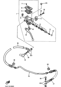 FJ1200 FJ1200B Передний тормозной цилиндр