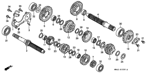 VT750C2 Трансмиссия