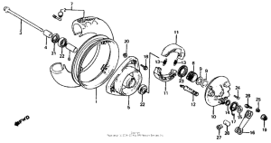 CH125 Переднее колесо