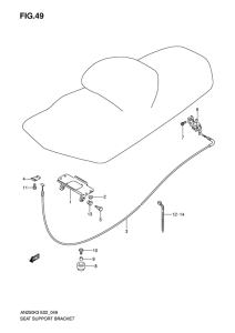 AN250 Seat support bracket