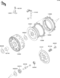 KL650 Сцепление