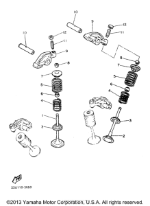 XV535SJ Клапана