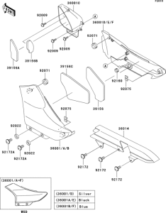 BN125 Боковые обтекатели