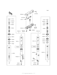 VN900 Передняя вилка