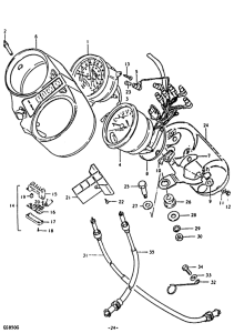 GS850 Спидометр-тахометр