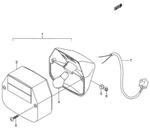 RMX50 Задний фонарь