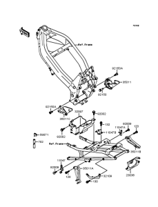 ZX250 Короб для АКБ