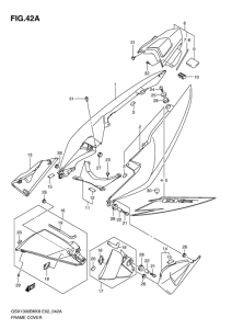 GSX1300BK (ABS) Обтекатель задний