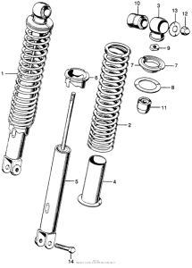 SL175 Rear shock absorber k1